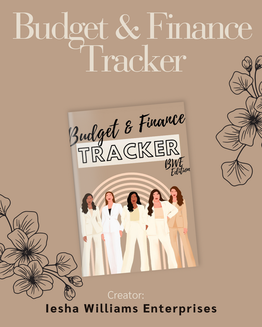 Budget & Finance Tracker: BWE Edition Paperback